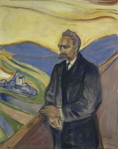 Ritratto di Friedrich Nietzsche, Edvard Munch, 1906. Olio e tempera su tela.